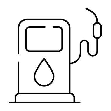 Yakıt pompasının doğrusal tasarım simgesi