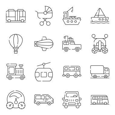 Otomotiv Paketi Doğrusal Simgeler