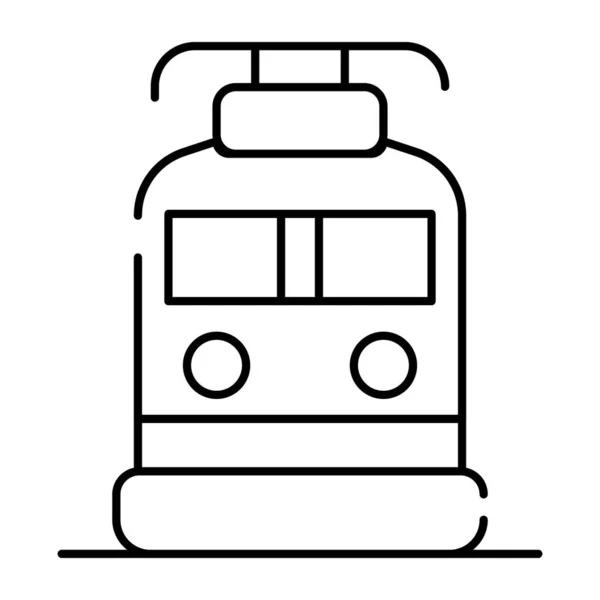 電車のユニークなデザインのアイコン — ストックベクタ