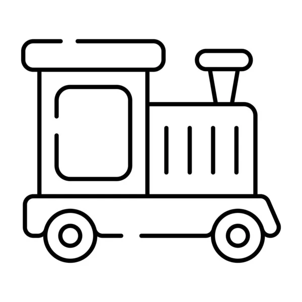 Icono Diseño Creativo Del Motor Locomotora — Vector de stock