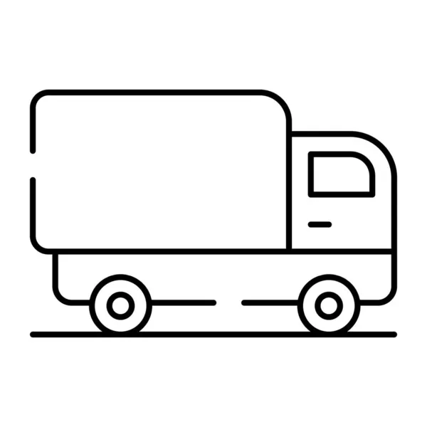Een Bewerkbaar Design Icoon Van Bestelwagen — Stockvector