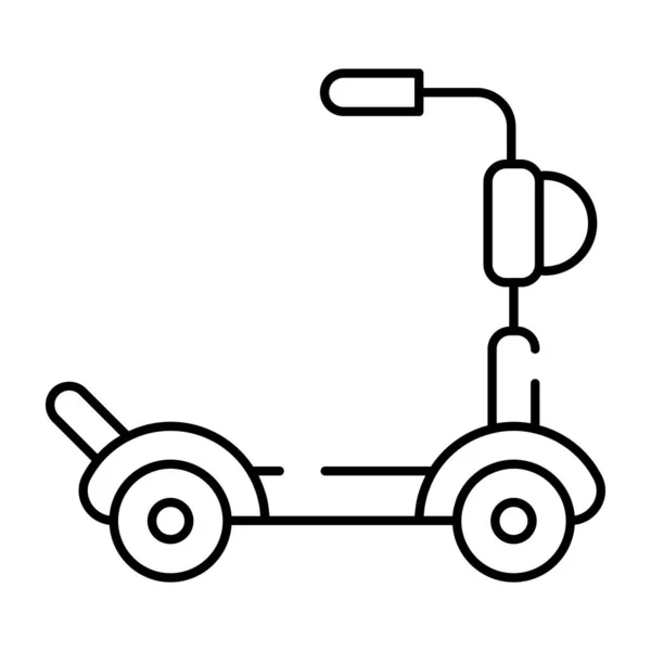 Trendig Design Ikon Barn Scooter — Stock vektor