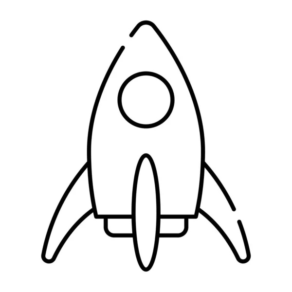 Космічний Транспортний Засіб Значок Ракети — стоковий вектор