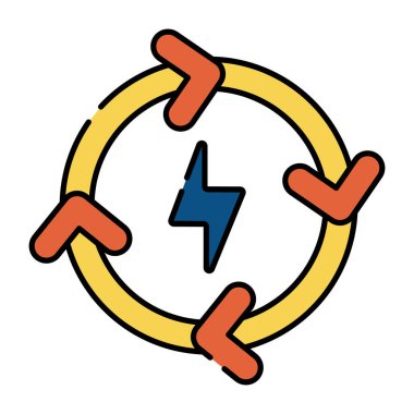 Enerji geri dönüşümünün premium indirme simgesi