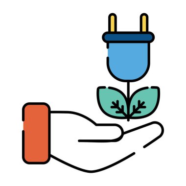 Eko dolgusunun düzenlenebilir tasarım simgesi