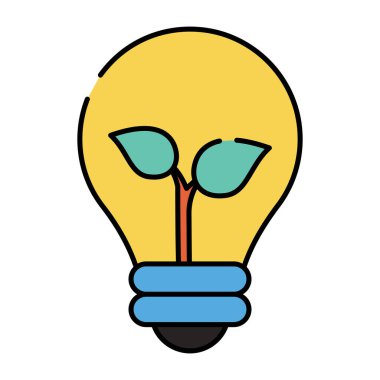 Ampulün içinde yapraklar, ekolojik fikir kavramı