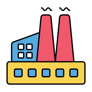 Endüstri inşaatının mükemmel bir tasarım simgesi