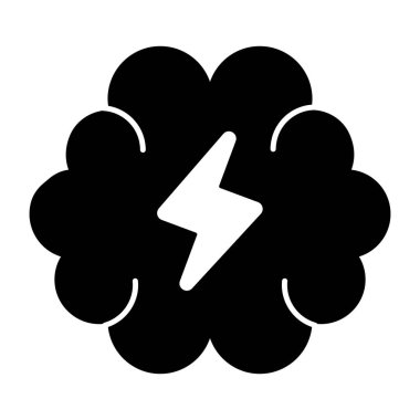 Beyni olan sürgülerin vektör tasarımı, beyin fırtınası simgesi