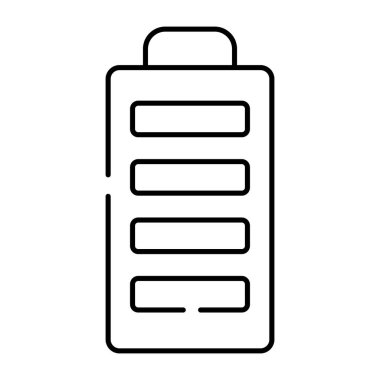 Mobil pilin eşsiz tasarım simgesi