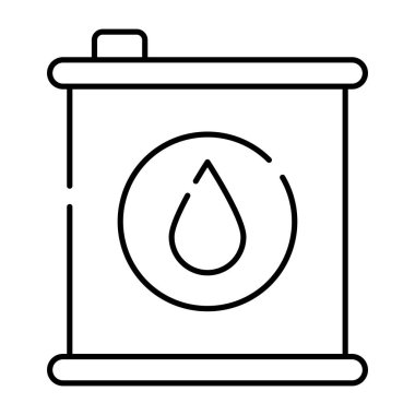 Yağ tenekesinin mükemmel bir tasarım simgesi.