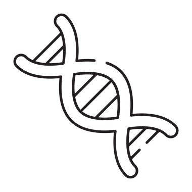 Kalıtsal madde ikonu, deoksiribonükleik asidin vektör tasarımı