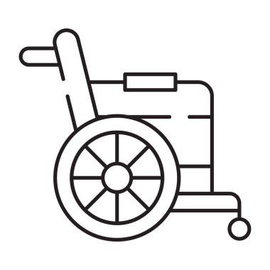 Tekerlekli sandalyenin eşsiz tasarım simgesi.