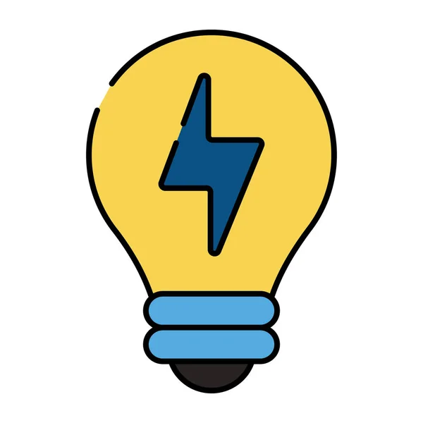 Jedinečná Designová Ikona Elektrické Žárovky — Stockový vektor
