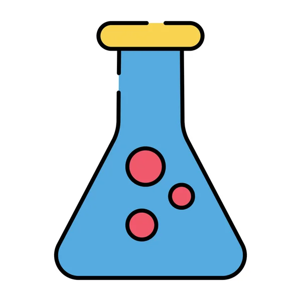 Une Icône Conception Créative Fiole Chimique — Image vectorielle