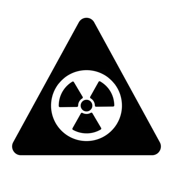 Editable Design Icon Radioactive Caution — Stock Vector