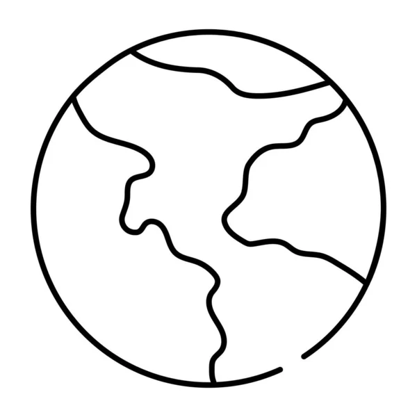 Une Icône Conception Parfaite Terre — Image vectorielle