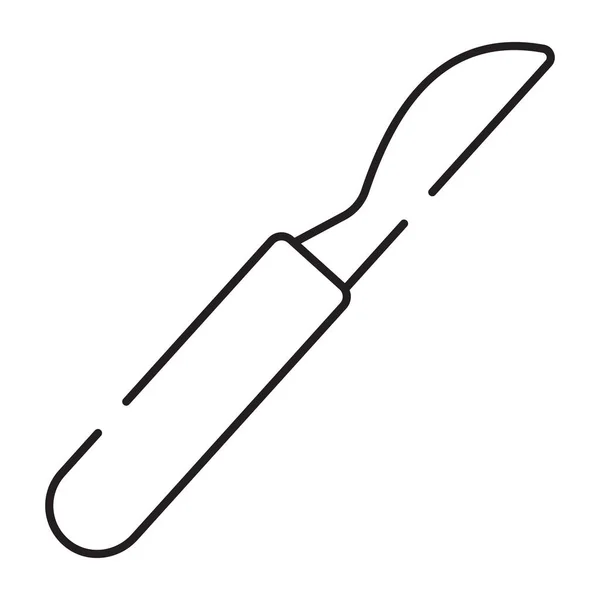 Іконка Дизайну Хірургічного Обладнання Вектор Хірургічного Ножа — стоковий вектор