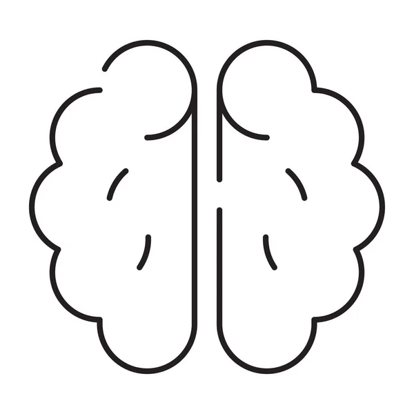 Eine Editierbare Design Ikone Des Gehirns — Stockvektor