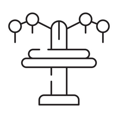 Tıbbi aracın doğrusal tasarım simgesi