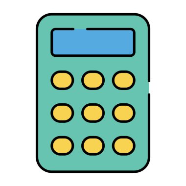 Sayı kırıcı ve hesap makinesinin premium indirme simgesi