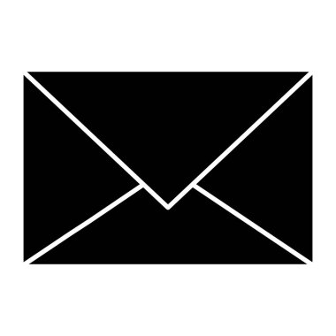 Katı bir posta dizayn simgesi 