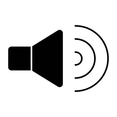 Yüksek ses hoparlörünün bir simge tasarımı