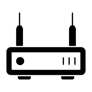 WiFi yönlendiricisinin mükemmel tasarım simgesi