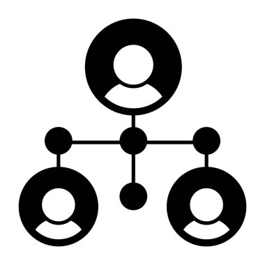 Takım liderliğinin modaya uygun bir vektör tasarımı