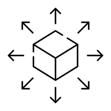 3d küpün premimium indirme vektörü