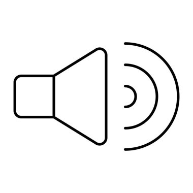 Yüksek ses hoparlörünün bir simge tasarımı