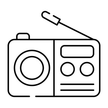 Radyonun modaya uygun bir vektör tasarımı