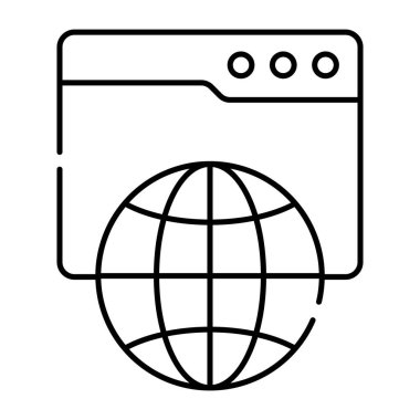 Web tarayıcısının eşsiz bir tasarım simgesi