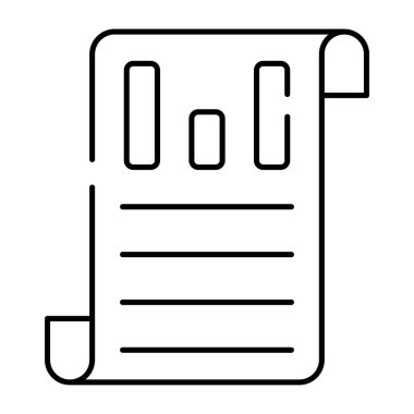 İş raporunun mükemmel tasarım simgesi