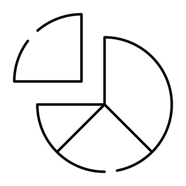 Pasta grafiğinin mükemmel tasarım simgesi