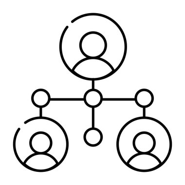 Takım liderliğinin modaya uygun bir vektör tasarımı
