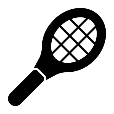 Spor aracı badminton raket vektörünün moda tasarım simgesi