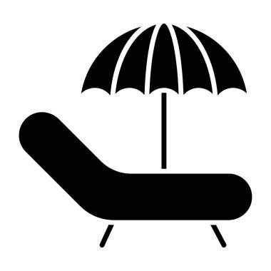 Şemsiye konsepti olan gevşetici sandalye