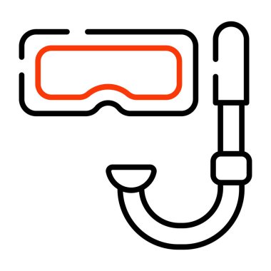 Şnorkel maskesinin eşsiz bir tasarım simgesi