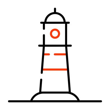 Deniz yön bulma binası, deniz fenerinin simgesi.