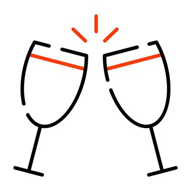 Kadehler birbirine çarpar ve tezahürat konseptini gösterir