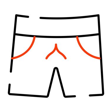 Erkek giyim tasarımının moda bir vektör tasarımı