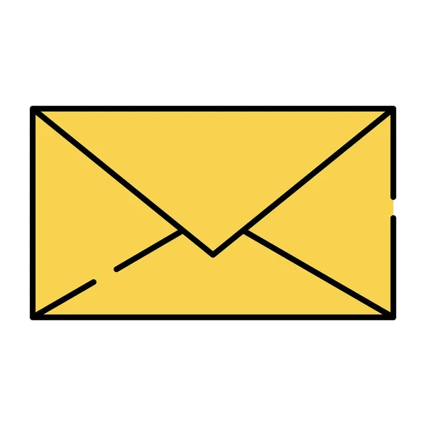 Egy Lapos Design Ikon Mail — Stock Vector