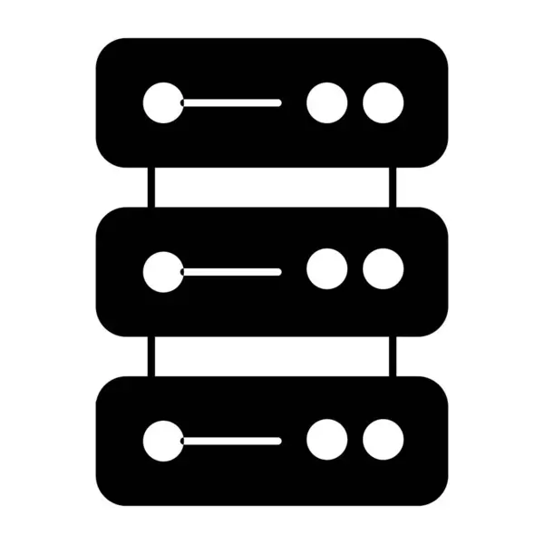 Redigerbar Design Ikon Data Server Rack — Stock vektor