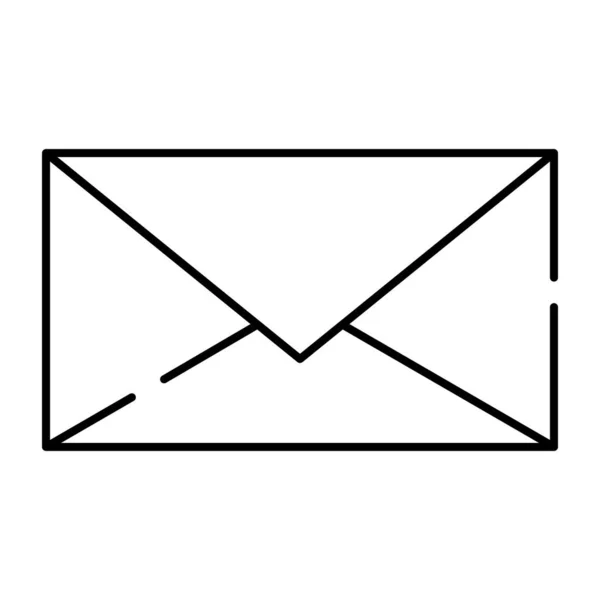 Иконка Линейного Дизайна Почты — стоковый вектор