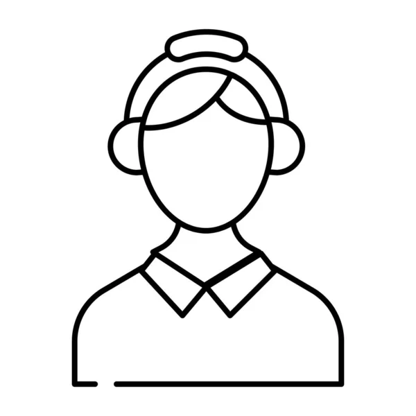 Eine Einzigartige Design Ikone Von Avatar Der Kopfhörer Trägt Und — Stockvektor