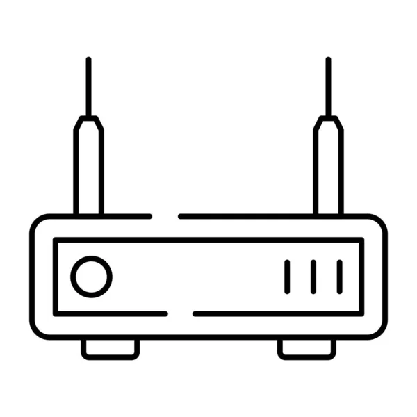 Perfekte Design Ikone Des Wlan Routers — Stockvektor