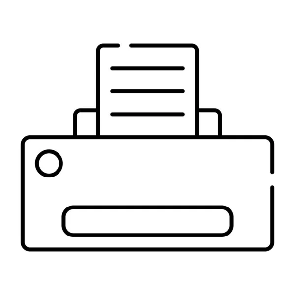 Ein Premium Download Symbol Des Druckers — Stockvektor