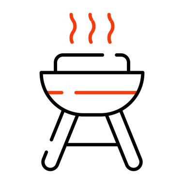 BBq sobasının son moda vektör tasarımı