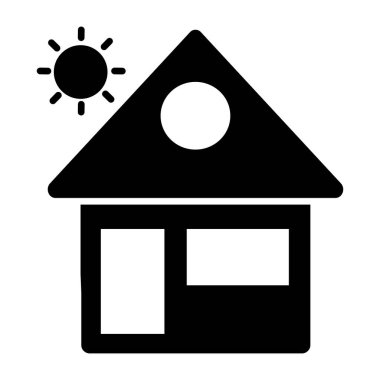 Konut ikonu, çiftlik evinin katı tasarımı 