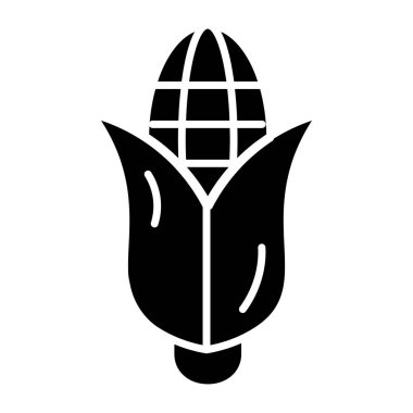 Mısır koçanı için mükemmel bir tasarım simgesi